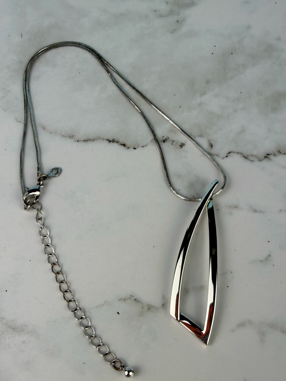 Premier Designs Silver Plated Geometric Open Pendant - Picture 4 of 4
